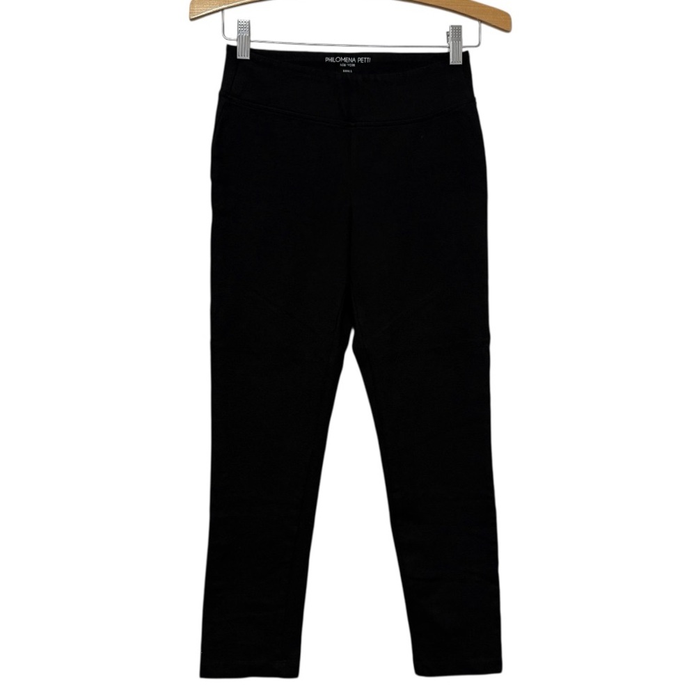 Philomena Petti New York Black Cropped Leggings Womens Size Small Athlesiure